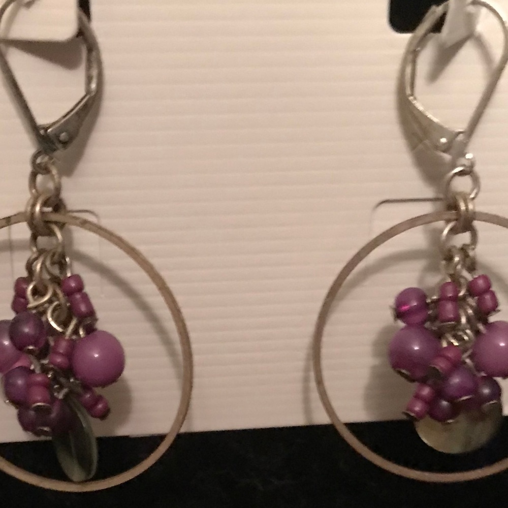 Purple Earrings